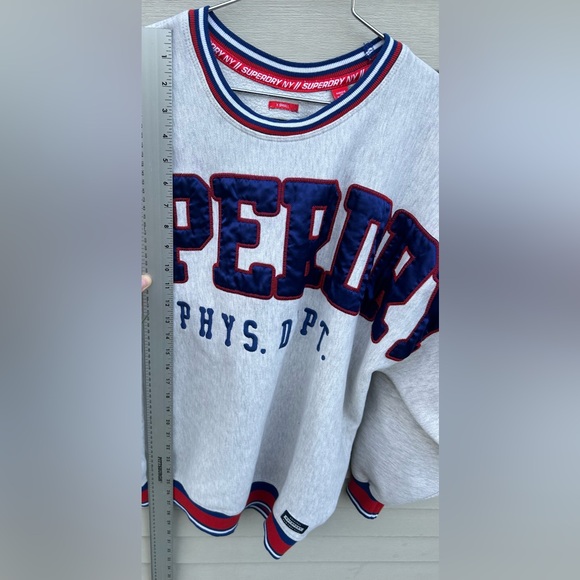 Superdry Game Day College Sweatshirt Size XS Oversized - Picture 8 of 12